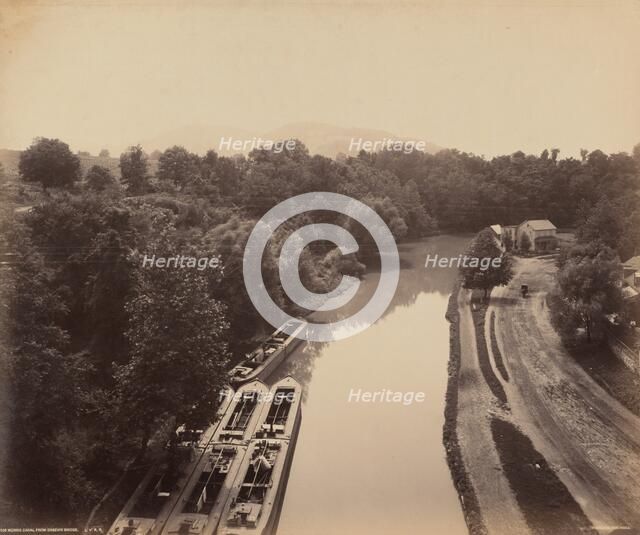 Morris Canal From Green's Bridge, c. 1895. Creator: William H Rau.