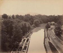 Morris Canal From Green's Bridge, c. 1895. Creator: William H Rau