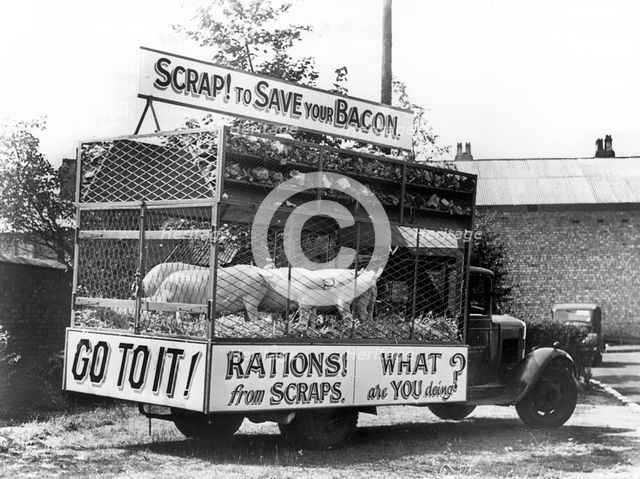 Morris Commercial salvage truck, Liverpool World War 2. Creator: Unknown.