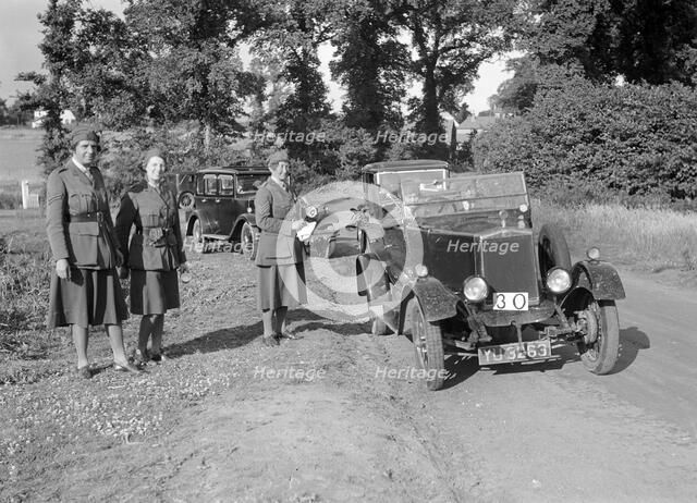 Morris Cowley 1548 cc. Vehicle Reg. No.  YU3263.  Event Entry No: 30. Place: .  F.A.N.Y. Trial/Rally Artist: Bill Brunell.