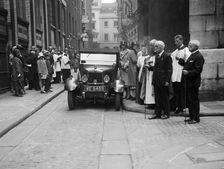 Morris Cowley at a motor vehicle blessing ceremony. Artist: Bill Brunell