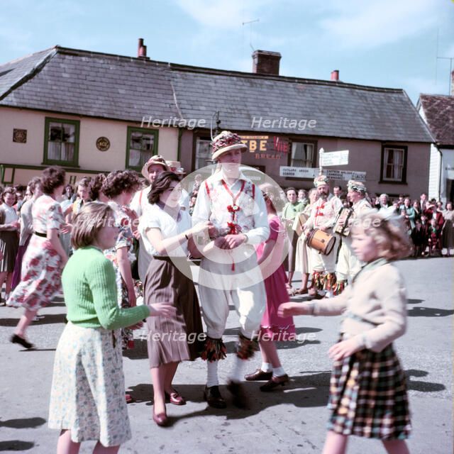 Morris dancers at a carnival, c1960s. Creator: Arthur Charles Kirby Ware.