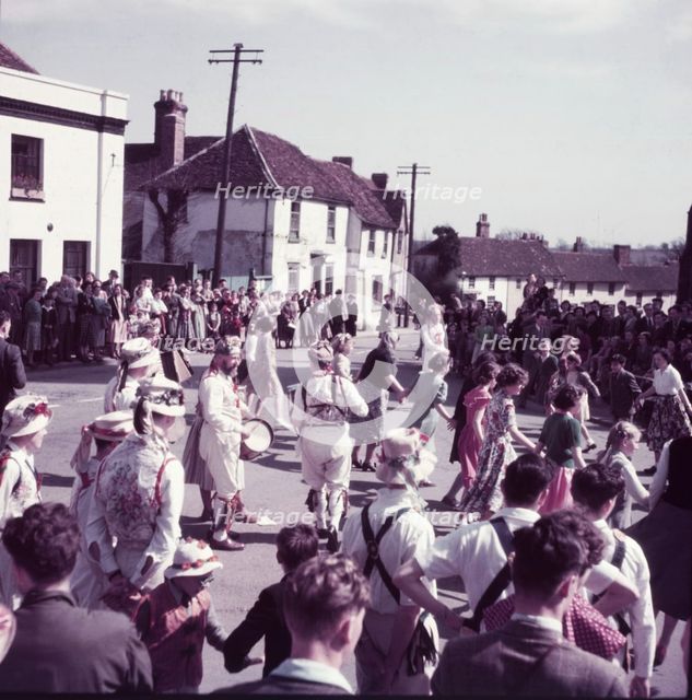 Morris dancing, Thaxted, Essex, c1955. Creator: Arthur Charles Kirby Ware.