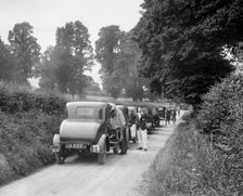 Morris Doctors Coupe at the JCC Inter-Centre Rally, 1932. Artist: Bill Brunell