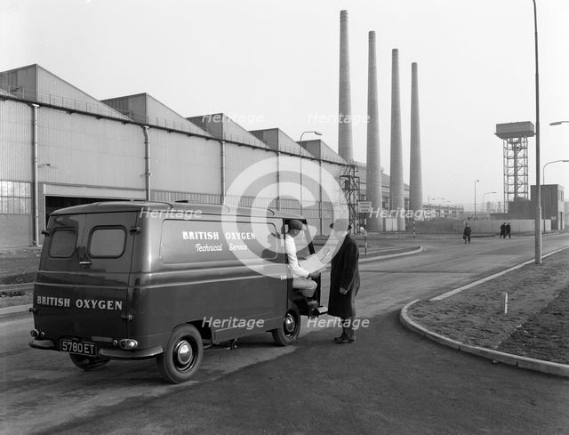 Morris J4 van at the Park Gate Iron and Steel Company, Rotherham, South Yorkshire, 1964. Artist: Michael Walters