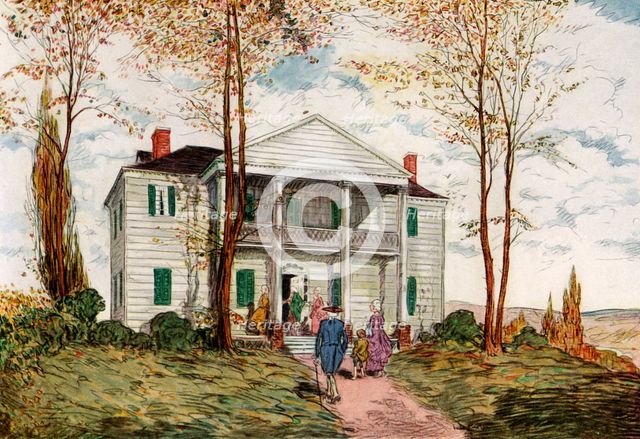 Morris-Jumel Mansion, Washington Heights, c18th century (1921).Artist: James Preston