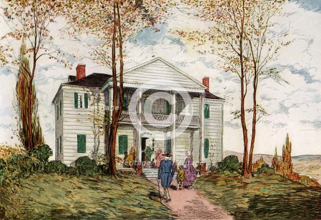 Morris-Jumel Mansion, Washington Heights, c18th century (1921).Artist: James Preston