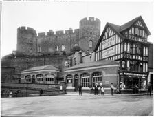 Morris's Cafe, Castle Gates, Shrewsbury, Shropshire, 1933. Creator: London Midland and Scottish Railway