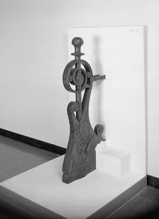 Morris Selz House, 1717 South Michigan Avenue, Chicago, Illinois: Exterior Newel Post, 1883. Creator: Adler & Sullivan