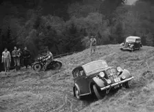 Morris Twelve of PK Potter competing in the MCC Edinburgh Trial, Roxburghshire, Scotland, 1938. Artist: Bill Brunell