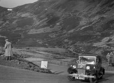 Morris Ten saloon of Miss JEB Richardson at the RSAC Scottish Rally, Devil's Elbow, Glenshee, 1934. Artist: Bill Brunell