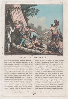 Mort de Montcalm [The Death of Montcalm at Quebec..., late 18th-early 19th century. Creator: Jean Baptiste Morret