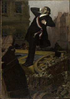 Mort du député Alphonse Baudin le 3 décembre 1851, 1902. Creator: Jean-Paul Laurens