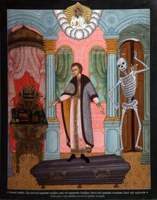 Mortal man (Parable), early 18th century. Creator: Russian icon
