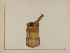 Mortar and Pestle, 1935/1942. Creator: Mae Szilvasy