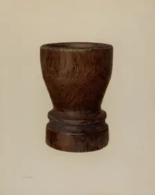Mortar, c. 1940. Creator: Hester Duany