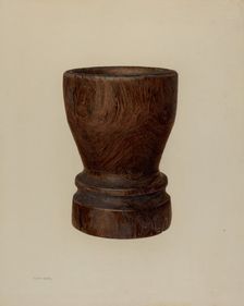 Mortar, c. 1940. Creator: Hester Duany