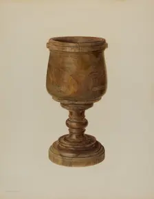 Mortar, c. 1940. Creator: Hester Duany