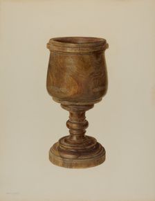 Mortar, c. 1940. Creator: Hester Duany
