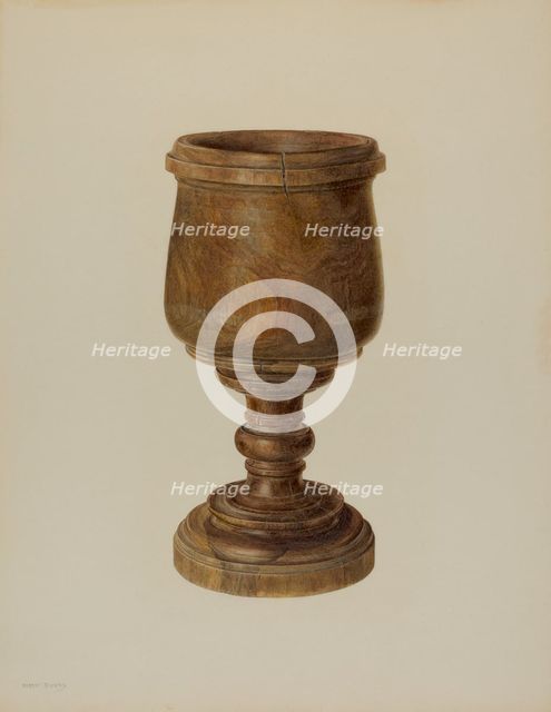 Mortar, c. 1940. Creator: Hester Duany.