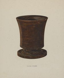 Mortar, c. 1940. Creator: Walter Praefke