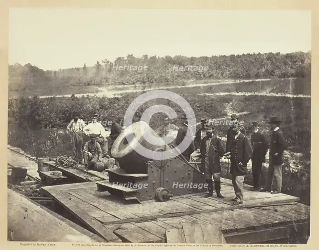 Mortar Dictator, in Front of Petersburg, October 1864. Creator: David Knox.