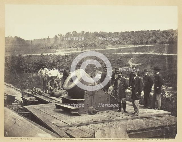 Mortar Dictator, in Front of Petersburg, October 1864. Creator: David Knox.
