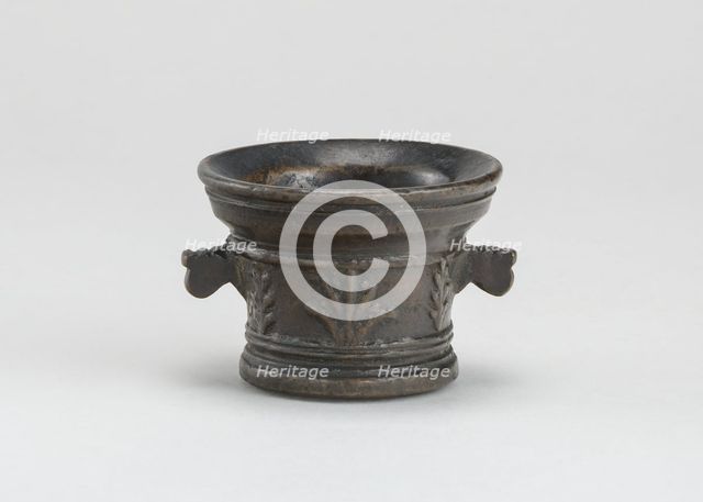 Mortar with Foliage and Acanthus Leaves, early 16th century. Creator: Unknown.