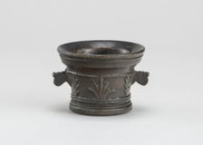 Mortar with Foliage and Acanthus Leaves, early 16th century. Creator: Unknown