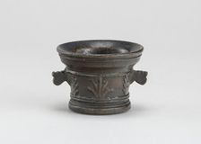 Mortar with Foliage and Acanthus Leaves, early 16th century. Creator: Unknown