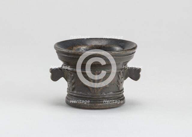 Mortar with Foliage and Acanthus Leaves, early 16th century. Creator: Unknown.