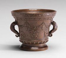 Mortar with Shields of Badoer Arms, 16th century. Creator: Unknown