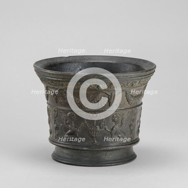 Mortar with Sphinxes and Vases, early 16th century. Creator: Unknown.