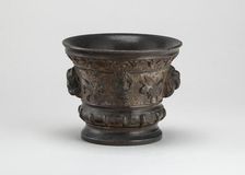 Mortar with Sphinxes, Vases, and Rope-work Handles, early 16th century. Creator: Unknown