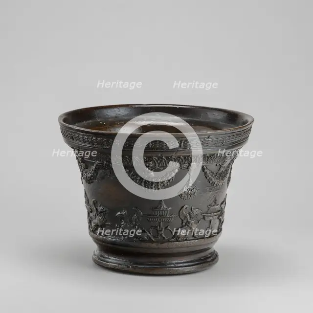 Mortar with Putti and Griffins, early 16th century. Creator: Unknown.