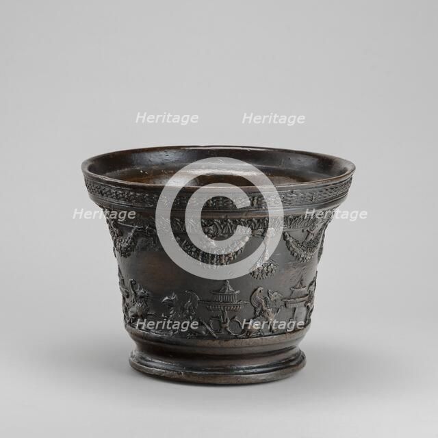 Mortar with Putti and Griffins, early 16th century. Creator: Unknown.