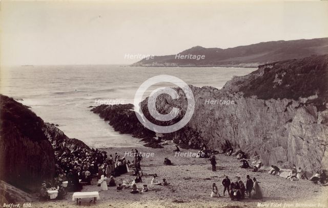 Morte Point from Barricane Bay, 1870s. Creator: Francis Bedford.