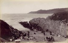 Morte Point from Barricane Bay, 1870s. Creator: Francis Bedford