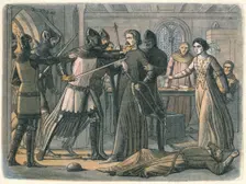 Mortimer seized by the King 1325 (1864). Artist: James William Edmund Doyle