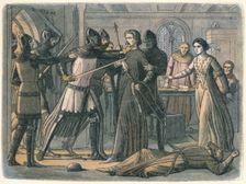 Mortimer seized by the King 1325 (1864). Artist: James William Edmund Doyle