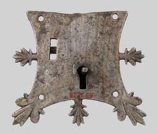 Mortise lock, French, 14th century. Creator: Unknown