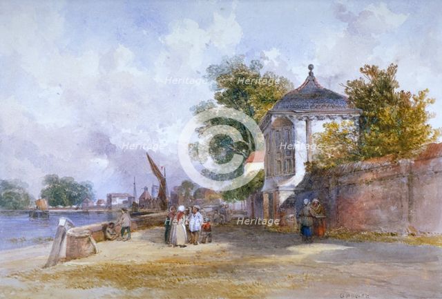 Mortlake, Richmond upon Thames, London, c1845. Artist: G Howse