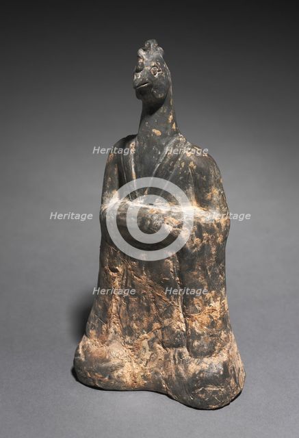 Mortuary Figure of the Zodiac Sign: Cock (Capricorn), 500s. Creator: Unknown.