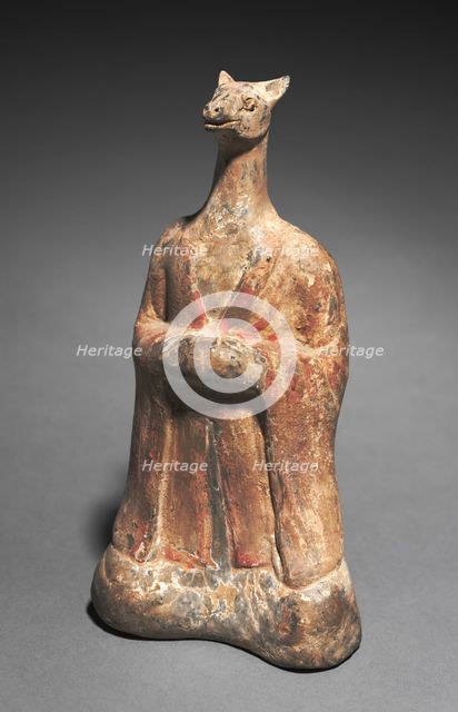 Mortuary Figure of the Zodiac Sign: Dog (Aquarius), 500s. Creator: Unknown.
