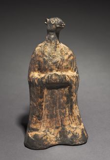 Mortuary Figure of the Zodiac Sign: Hare (Cancer), 500s. Creator: Unknown