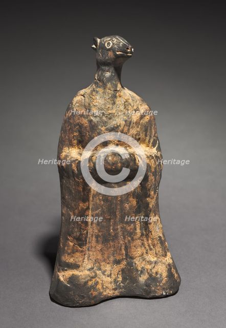 Mortuary Figure of the Zodiac Sign: Hare (Cancer), 500s. Creator: Unknown.