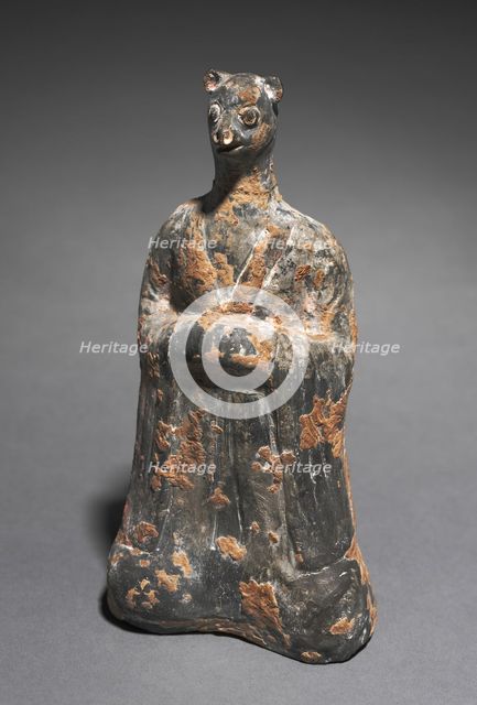 Mortuary Figure of the Zodiac Sign: Monkey (Sagittarius), 500s. Creator: Unknown.