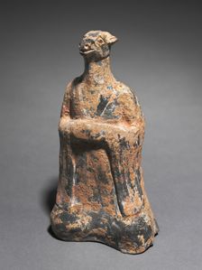 Mortuary Figure of the Zodiac Sign: Ox (Taurus), 500s. Creator: Unknown