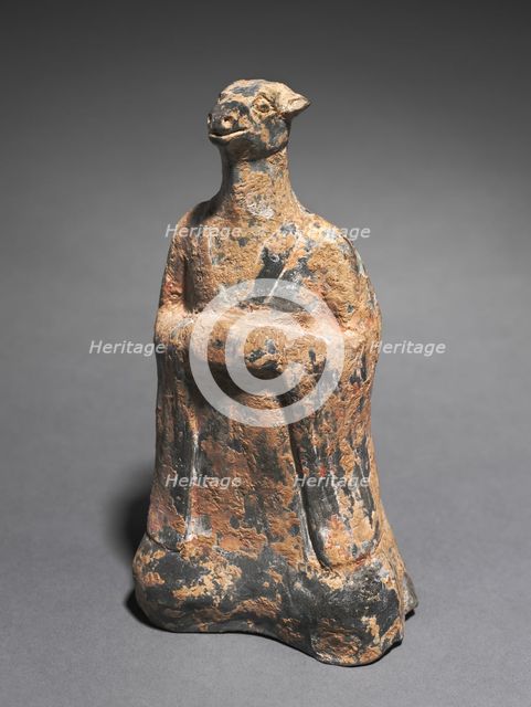 Mortuary Figure of the Zodiac Sign: Ox (Taurus), 500s. Creator: Unknown.