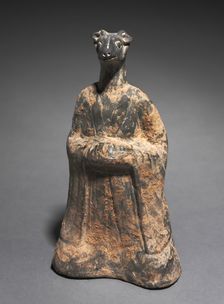 Mortuary Figure of the Zodiac Sign: Sheep (Scorpio), 500s. Creator: Unknown